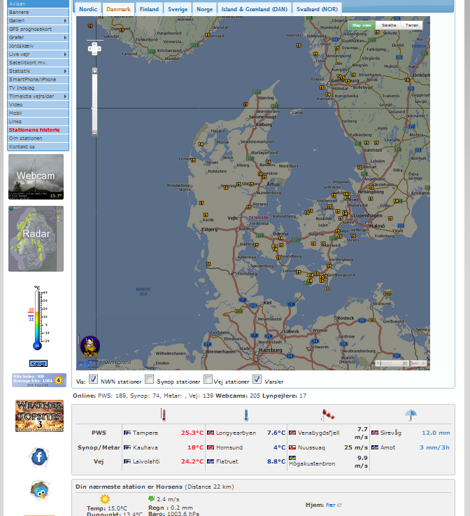 Nordic Weather Network, version 5