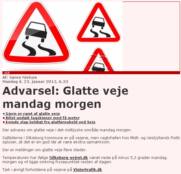 Artikel i Midtjyllands Avis