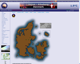Screen pic of the old Nordic Weather Network